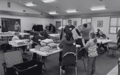 Alma’s Center, WI – North Branch Home Makers and Grace Lutheran Ladies Aid Host Roman’s Wrap Work Day